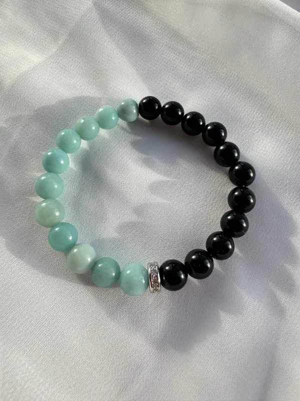 Natural Stone Beaded Bracelet, Fashion Colorblock Design Bracelet for Women & Men, Trendy All-match & Exquisite Jewelry for Birthday Gift 7