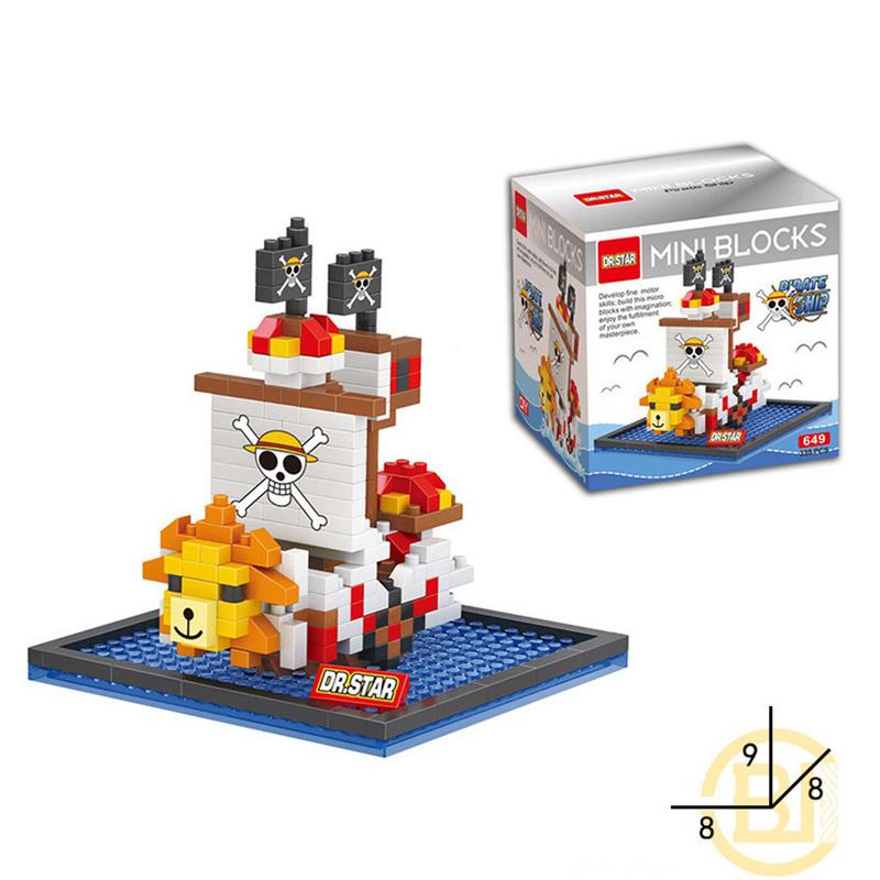 Bricks Kapal One Piece Mini Thousand Sunny Going Merry Set Hadiah