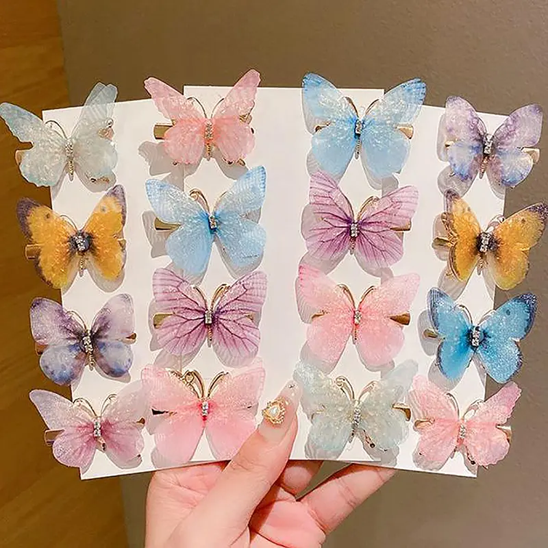 Kẹp Tóc Hình Bướm, Đầy Màu Sắc Ngẫu Nhiên, Dành Cho Bé Gái Và Phụ Nữ, Kẹp Tóc, Đồ Trang Trí Tóc Ngọt Ngào, Phụ Kiện Cài Tóc Cầu Vồng, Phụ Kiện Tóc Thời Trang 5