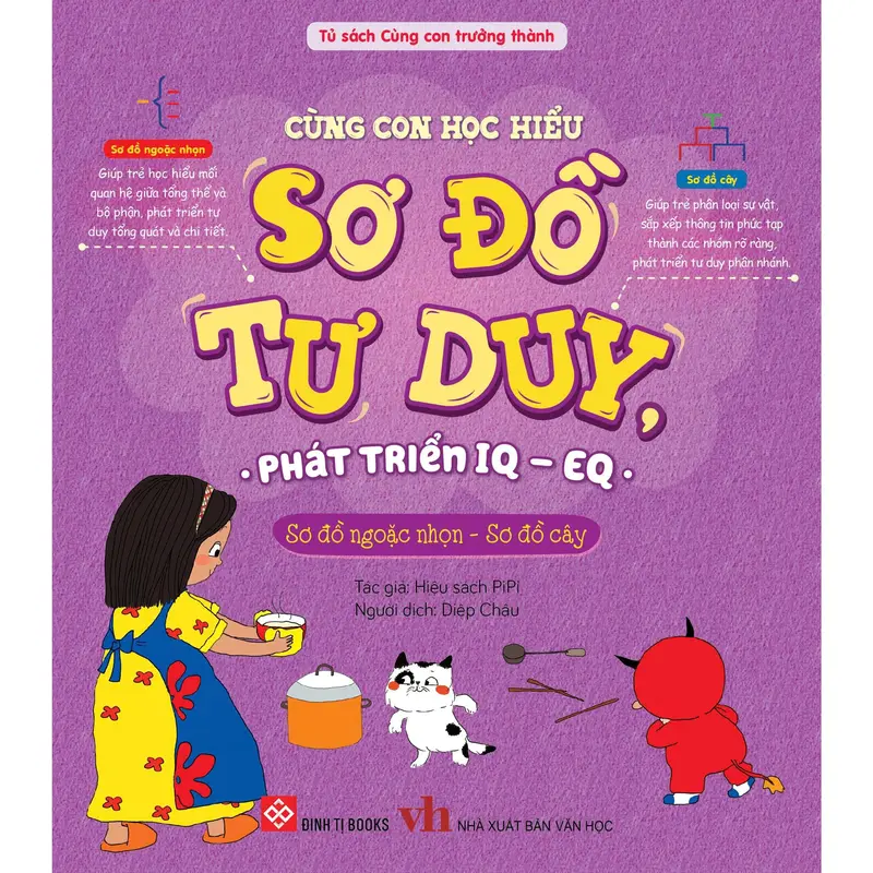 Sách - Cùng Con Học Hiểu Sơ Đồ Tư Duy, Phát Triển IQ-EQ 1