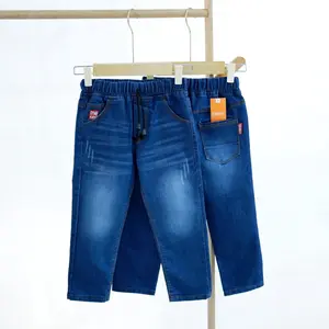 Celana Jeans Anak GEO by Gymbkids 3-11Tahun Biru Tua Biowash Halus Stretch Fashion