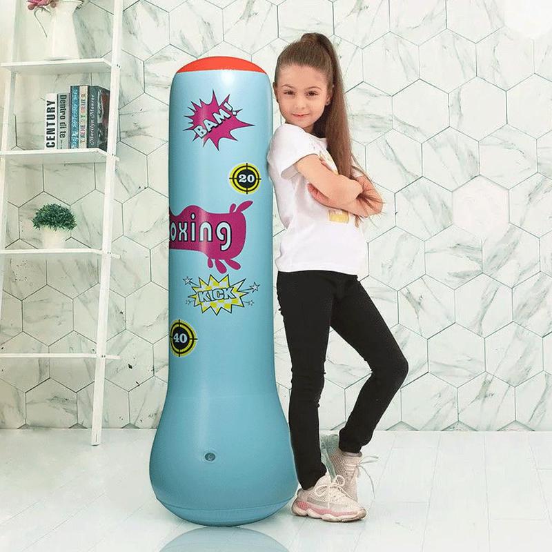 Túi Đá Đấm Bốc Bơm Hơi, Cho Trẻ Em Và Người Lớn, Cột Đấm Bốc Bơm Hơi Dọc, Thể Dục, Túi Bơm Hơi Giải Tỏa Căng Thẳng, Cột Bơm Hơi, Cột Cốc Dày 5