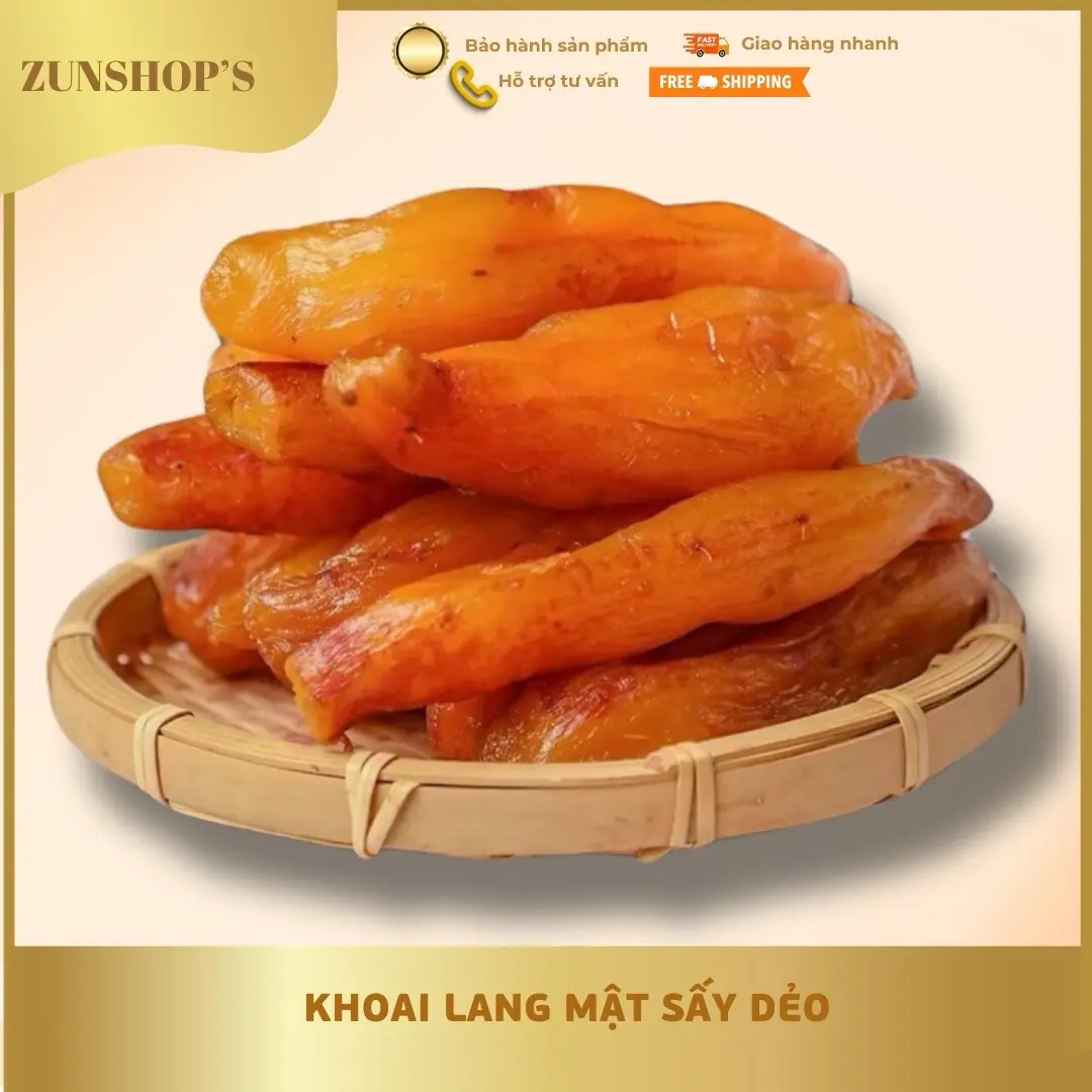 1 Kg Khoai Sấy Dẻo Không Đường -  Ăn Vặt Food