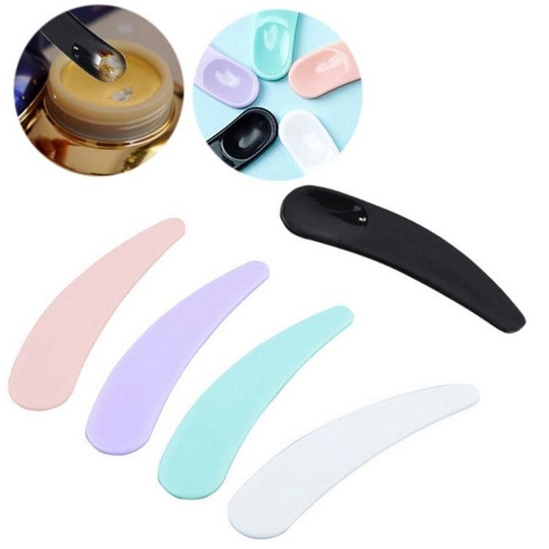 Product Introduction of 30pcs Mini Curved Scoop Beauty Tool Cosmetic Scoop Cosmetic Spatula Makeup Tools Spoon Facial Mask Stick 11