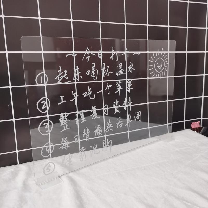 Product Introduction of Bảng Ghi Chú Acrylic Trong Suốt, Phong Cách Ins, Có Thể Xóa Được, Thích Hợp Cho Học Sinh Và Gia Đình, Sổ Tin Nhắn Ghi Chú Viết Tay Và Vẽ Tranh, Cho Trẻ Em, 37000 Lời Khen Ngợi, [Người Nổi Tiếng] 16