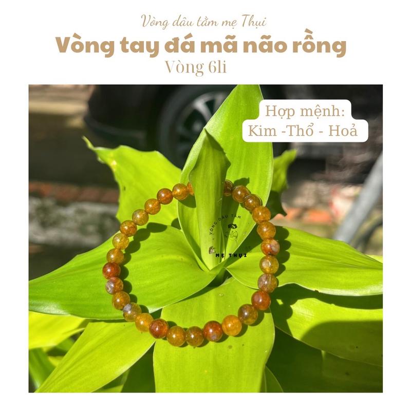Vòng manao rồng 8li, 6li hợp nữ mệnh Kim - Thổ - Hoả [Vòng dâu tằm mẹ Thụi) Bàn Tay Phụ Kiện Đeo Tay phong thủy vòng tay 2