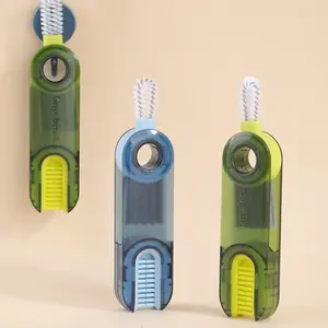 BISA COD H5988 Sikat Multifungsi Pembersih Botol 3 In 1 / Sikat Botol Susu Bayi / Sikat Cuci Pembersih Sudut Gelas / 3In1 Sikat