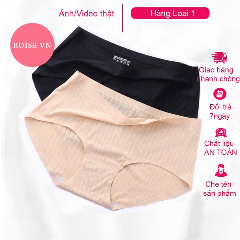 Set 10 Quần Lót Nữ Su Đúc Thông Hơi Chất Lanh Siêu Thoáng Mát Không Đường May Women