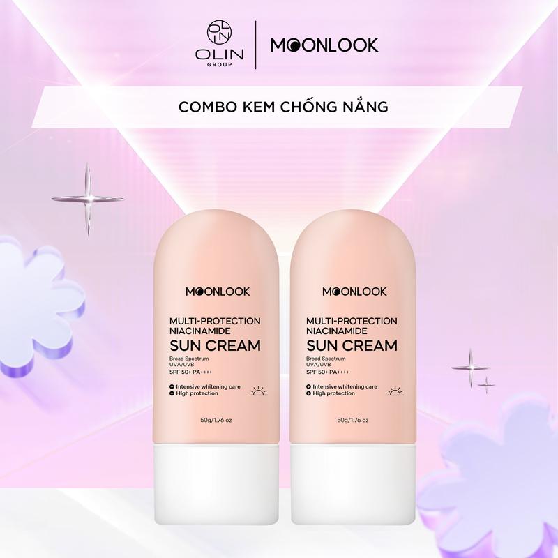 M2 Combo2 Kem Chống Nắng Dưỡng Trắng Nâng Tone UVA/UVB Glutathione Siêu cấp 50g