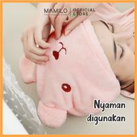 Gambar MAMILO Handuk Kepala Keramas Head Towel Microfiber - White, Button dari Mamilo Online Store Kab. Sukoharjo 3 Tokopedia