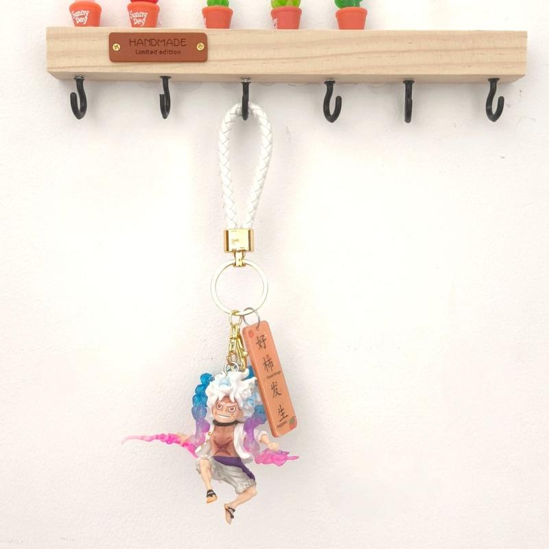 Product Introduction of Móc Chìa Khóa One Piece NICKA Luffy, Thiết Kế Vua Hàng Hải Bánh Răng Thứ Năm Mặt Dây Chuyền Cặp Sách Học Sinh Apollo, Quà Tặng Cho Bé Trai, Phụ Kiện Mặt Dây Chuyền Cá Tính Hoa Móc Khoá Nữ 4