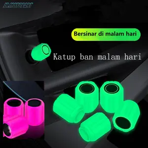 [Jrmoto] Tutup Pentil Ban Universal / Penutup Pentil Ban Mobil Berpendar Universal Mobil/Motor/Sepeda Karet Berpendar Malam Hari Aksesoris Tutup Pentil Ban