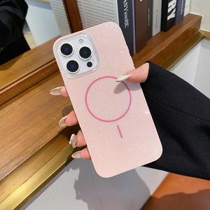 Ốp Điện Thoại INS, Tương Thích Với iPhone 16 Pro Max, Lấp Lánh, Từ Tính, Che Phủ Toàn Bộ 15 / 13, Chống Sốc, Thích Hợp Cho 12 / 11, Mẫu Mới