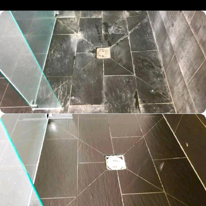 Combo 3 can nước tẩy gạch BESTCLEAN can 1 lít Làm Sạch xi măng, ố vàng cáu bẩn toilet 2