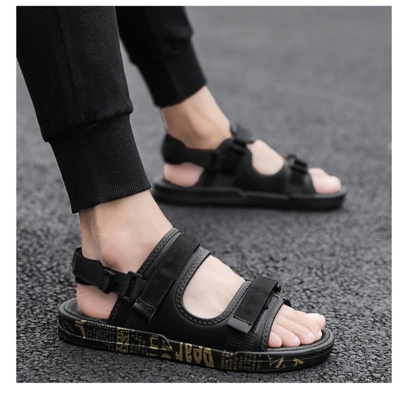 Sandal nam 2 quai- dép sandal Đế Chữ nam mới về kiểu dáng Đế Bằng 4