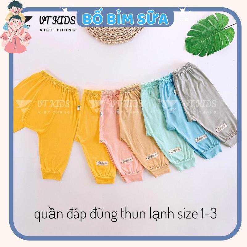 Set 5 - 10 Quần Dài Quần Chục Sơ Sinh Thun Lạnh Mác Đáp Đũng Bỏ Bỉm Cho Bé Gái Bé Trai 3-9kg Vải Thun Lạnh Mát Phối Họa Tiết Dễ Thương QL01 Hikids