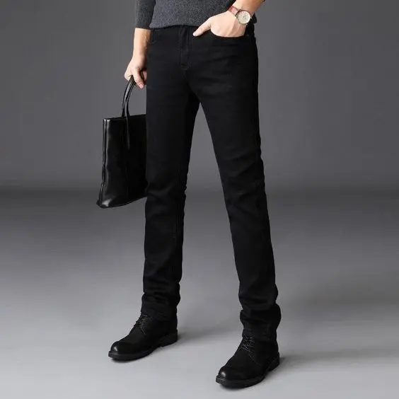 Celana Panjang Jeans Pria Skinny - Celana Panjang Denim Pria Slim Fit Premium 2