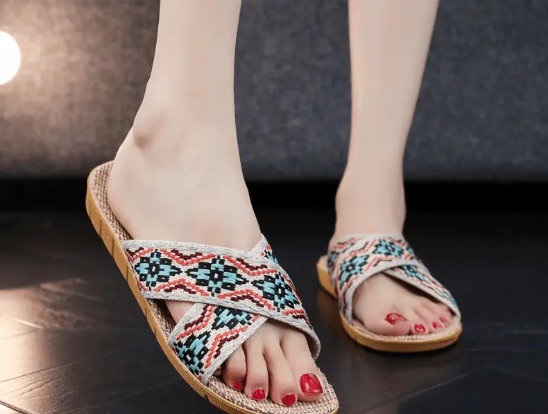 Form dài giảm 1 size -DÉP CÓI đi biển, đi chơi, đi trong nhà chống trơn trượt, họa tiết xinh xắn DE52 DéP Nữ Shoes GiàY 3