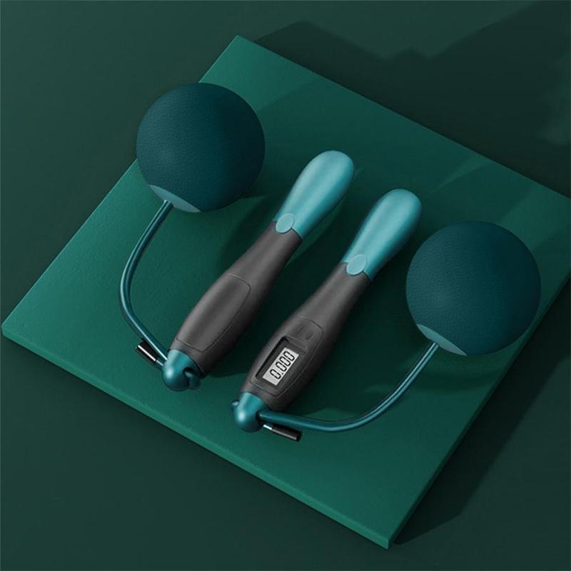 Product Introduction of Skipping Rope, 1 Set Wire Rope Jump Rope with Counting Function, Fitness Equipment for Home Gym Workout, Sports & Outdoor Accessories, Gym Accessories 2