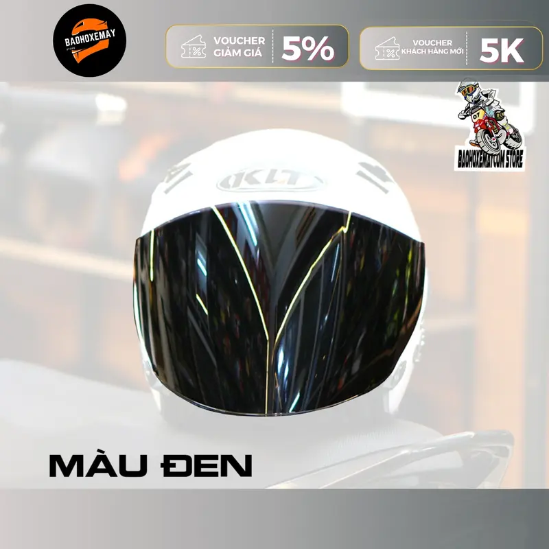Kính  Revo Thay Thế Mũ KYT Venom, KLT Hyper – Chống Bụi, Chắn Gió, Đa Dạng Màu Sắc 4