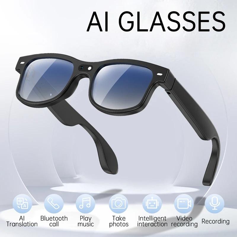 AI Smart Glasses 8MP Camera Video Recording Sport Sunglasses AI ChatGPT Translation Recording Bluetooth Call Music Play glasses
