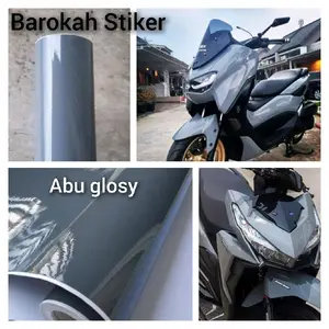 Stiker Abu Glosy Skotlet Silver Glosy Sticker Motor Doff