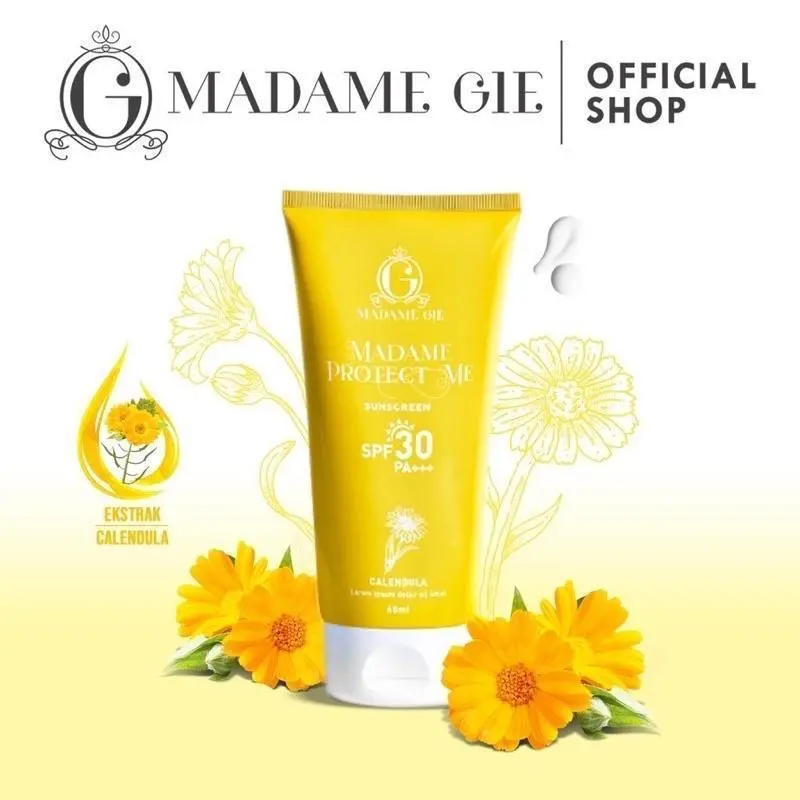 PROMO Original Madame Gie Madame Protect Me Sunscreen SPF 30 PA +++ Calendula - Skincare Sunblock Sunscreen GRATIS ONGKIR 4
