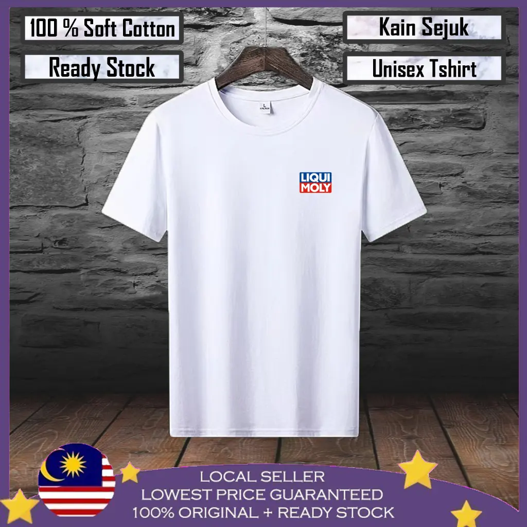 Kemeja-T Lelaki, Bahan Kapas Premium, Reka Bentuk LIQUI MOLY RACING, 100% Kapas, Kemeja-T Lelaki, Gaya Viral Liqui Moly, Sesuai untuk Perlumbaan Lengan