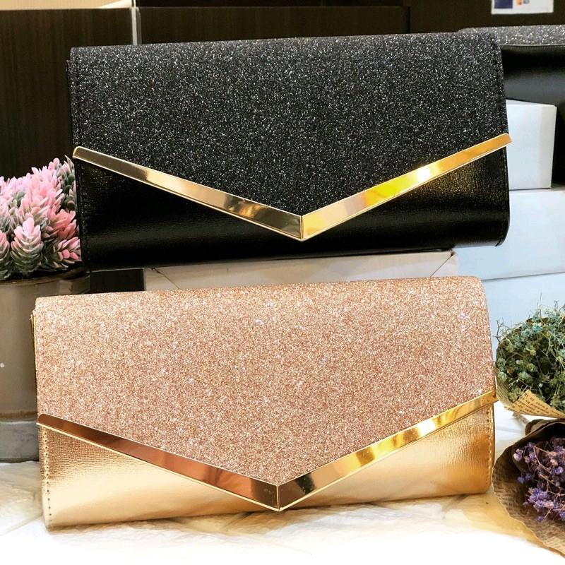 Tas Pesta CLAIRE Kondangan Envelope Clutch Wanita Import 0