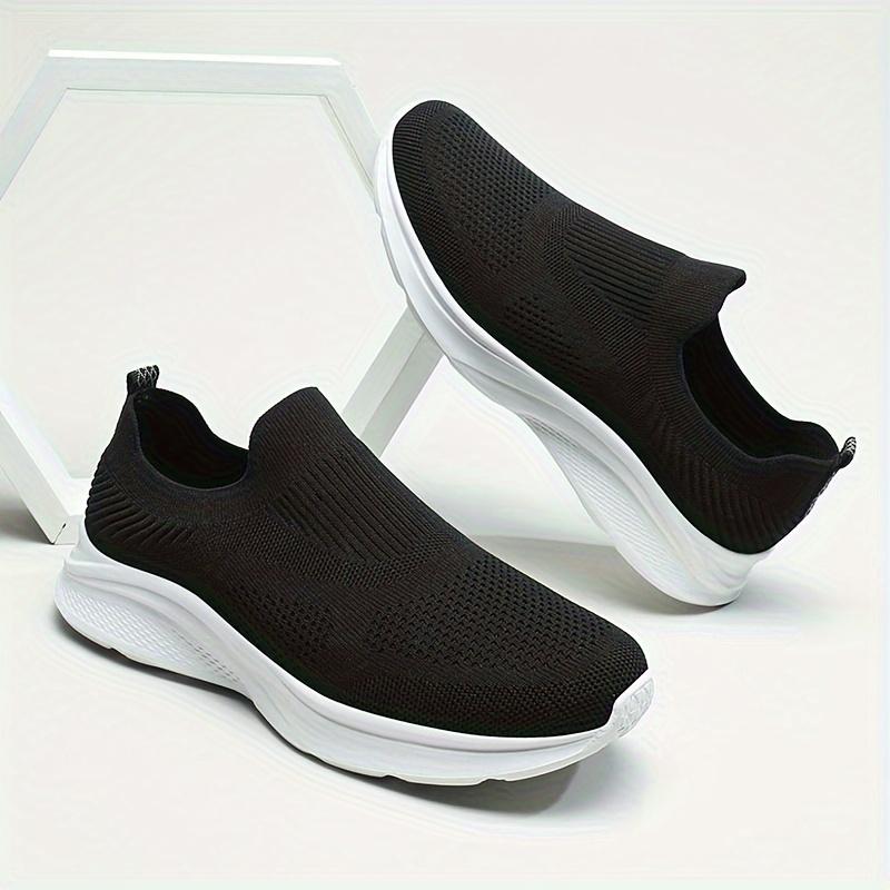 Product Introduction of Men's Breathable Woven Knit Slip-On Sneakers: Stylish & Comfy for Everyday Wear, Non-Slip Sole for All Seasons 18