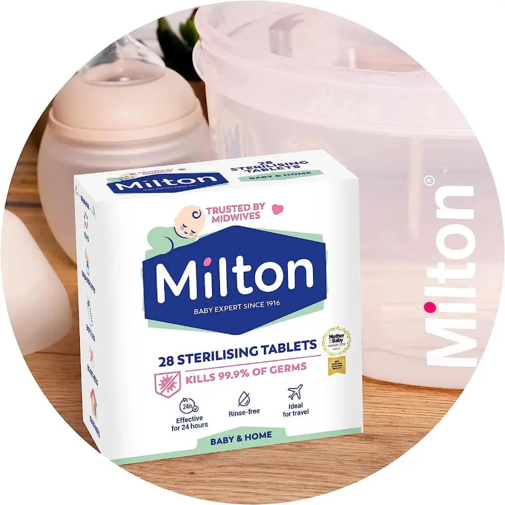Mẫu mới - Viên tiệt trùng Milton mẫu mới (hộp 28 viên) - Bill Anh - Date 2027