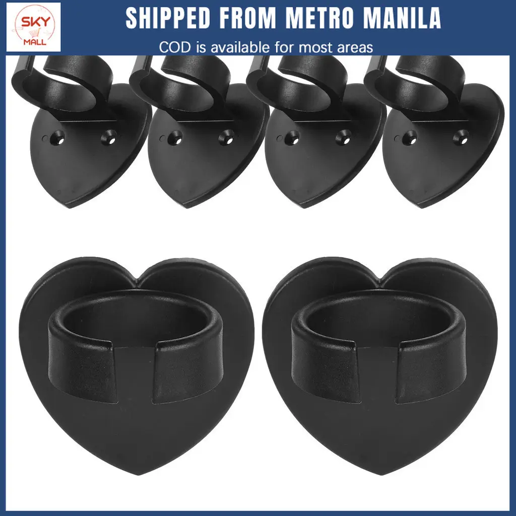 5Pcs Microphone Wall Mount Holder (MA5) 32mm Black White Mic Wall Mount Clamp