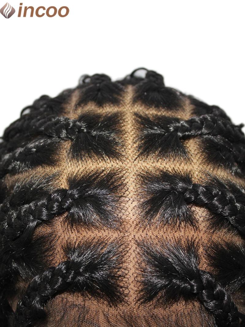Product Introduction of 14 Inch Box Braided Wig, Full Lace Front Wig, Short Bob Braided Wigs for Women 6