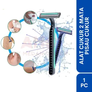 CUKURAN 2 MATA PISAU | ALAT CUKUR JENGGOT | CUKURAN KUMIS PER PCS MURAH