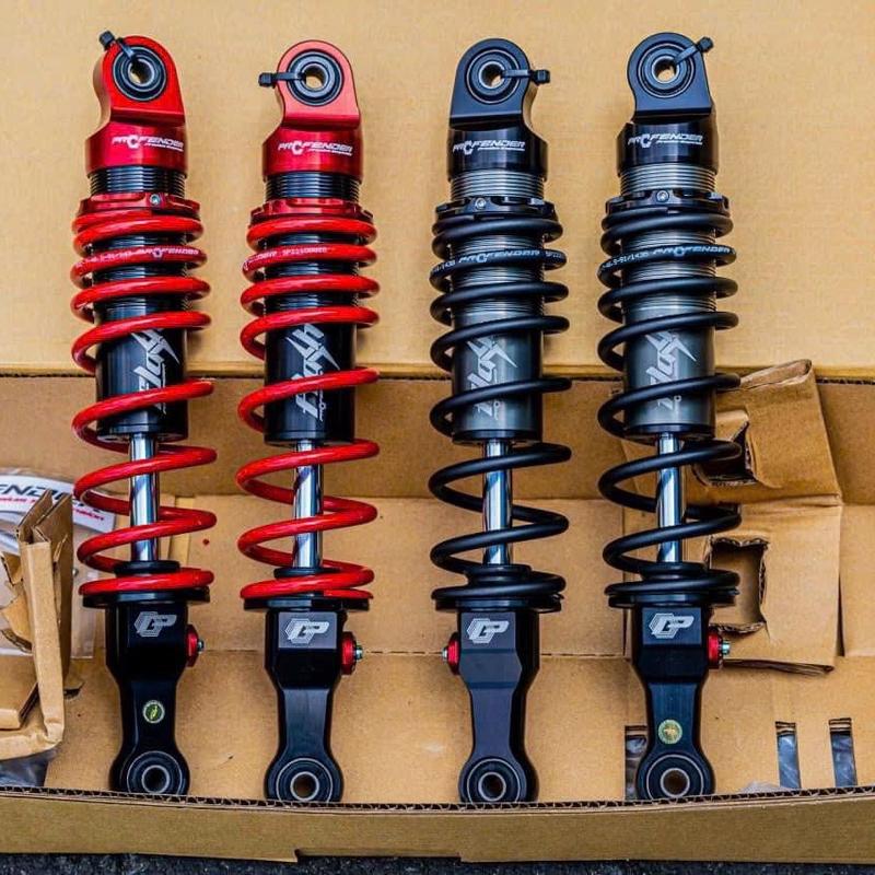 Phuộc Profender AB125 AB150 Wave PCX160 PG1 Future Dream SHÝ có tăng chỉnh - không bình dầu - phụ kiện thay thế Phuộc Sau