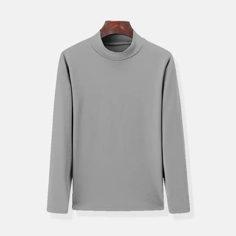 (COMBO Áo Giữ Nhiệt) Nam MIKASA Cổ Cao Ba Phân , Áo Dài Tay Lót Nỉ Siêu Ấm chất dày dặn co giãn 4 chiều Menswear 1