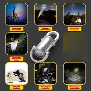 2025 Power Bank Baru Pengisian Cepat Mini Portabel Gantungan Kunci Senter Pengisian Darurat Lampu Kecil