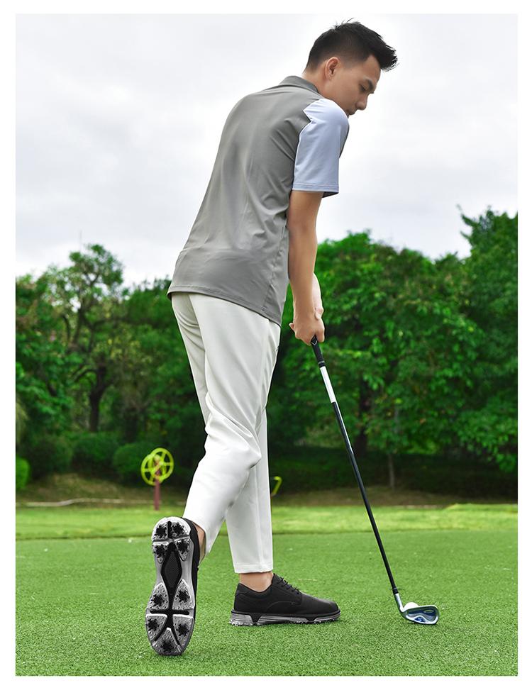 Product Introduction of Plus Size Golf Shoes for Men Breathable Nail Resistant Non slip Lace up Sports Shoes 13