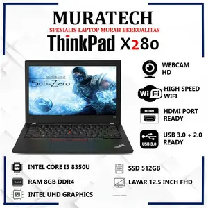 Laptop X280 CORE I5 8350U 16GB 256GB 12.5inch