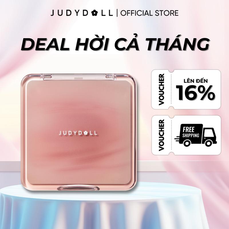 [NEW VERSION] [Phiên bản nâng cấp] JUDYDOLL Bảng phấn tạo khối bắt sáng 4 màu Highlight Contour Palette Mềm mịn Tự nhiên Lâu trôi 9g