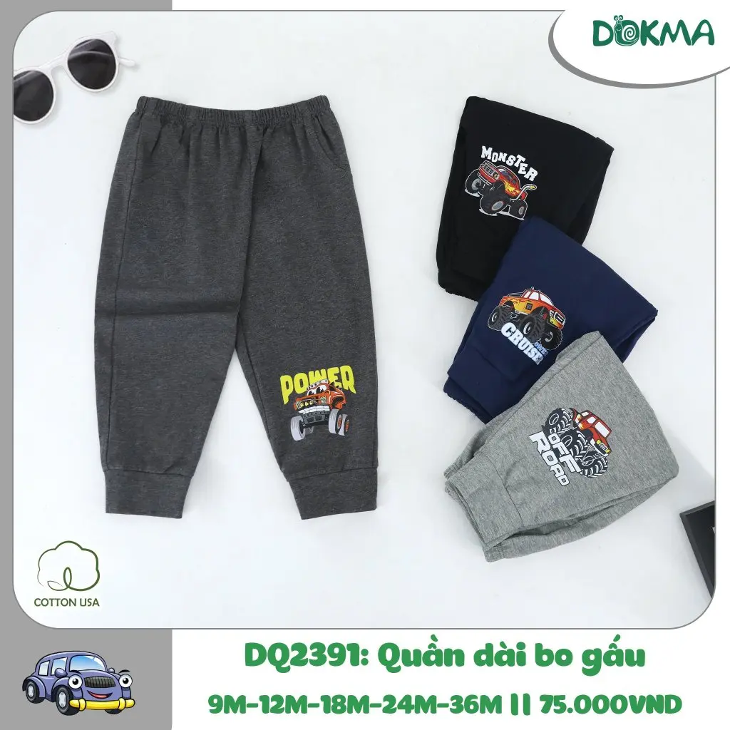 12-48m Quần dài bé trai Dokma DQ2391 (8-15kg)