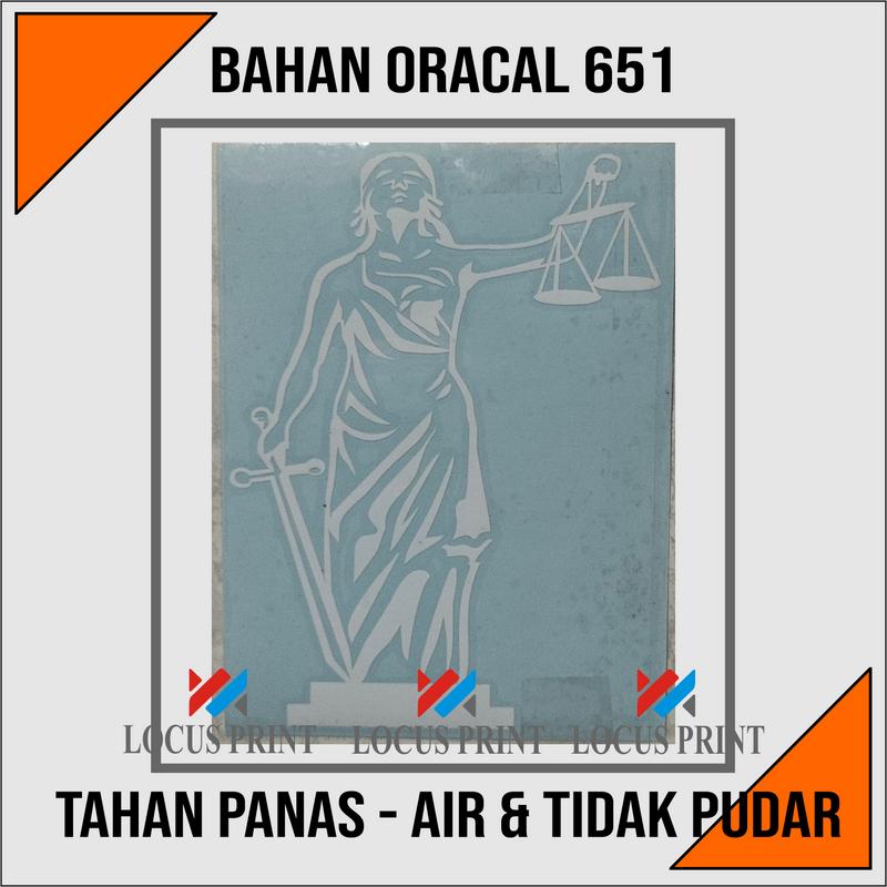 Cutting Sticker Stiker Dewi Themis Keadilan Bahan Oracal 651 4