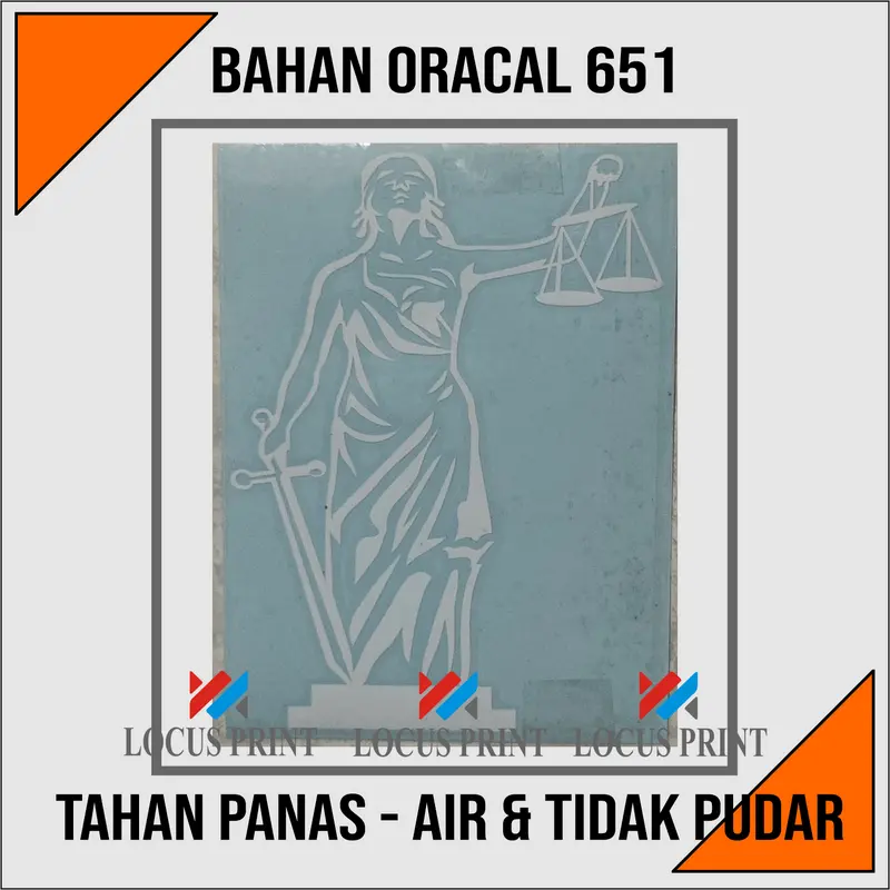 Cutting Sticker Stiker Dewi Themis Keadilan Bahan Oracal 651 3
