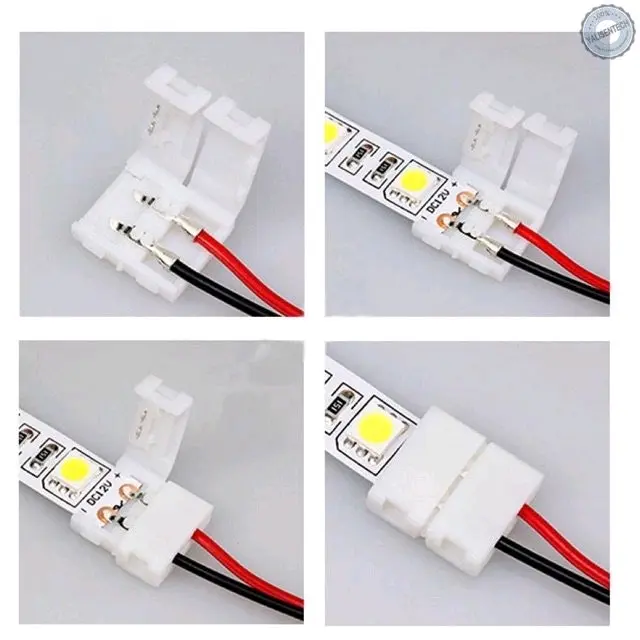 ĐẦU NỐI LED DÂY 12V, 1 DÂY CÓ 2 ĐẦU