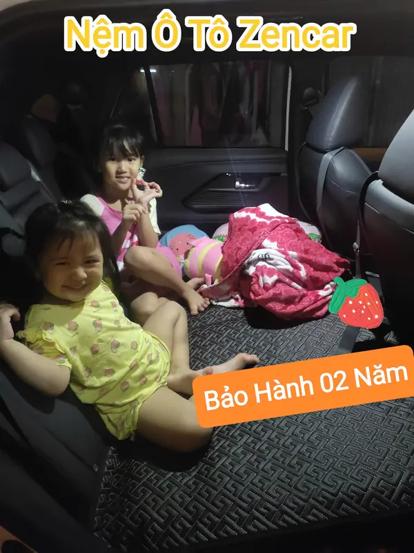 Nệm giường ghế sau ô tô xe 4 chỗ, 5 chỗ, 7 chỗ 2