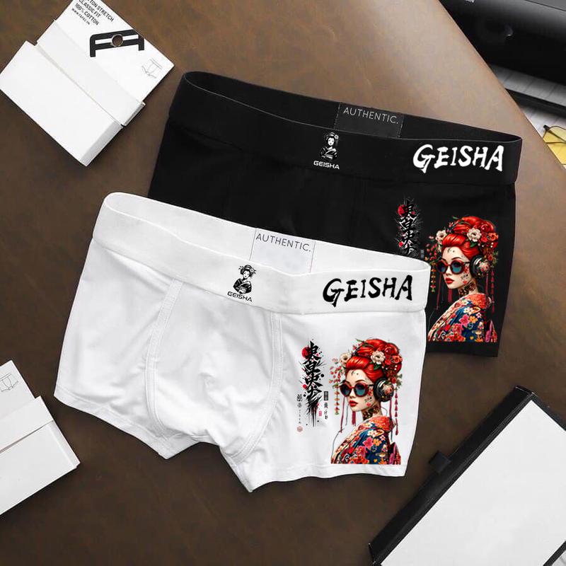 [MÃ 03] Combo 5 - 10 quần sịp đùi GEISHA hàng loại 1 cạp dệt - siêu bền, chất liệu thun lạnh co giãn 4 chiều, kháng khuẩn khử mùi, Quần Nam, Quần Boxer, Menswear quần  lot