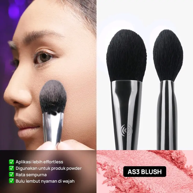Hara Amara face brush set contour blush powder under eye 5