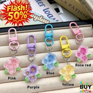 ไฟกลางคืนสีสันสดใส, กุญแจดอกพีช, รูปดอกไม้นาฬิกา, จี้เครื่องประดับกระเป๋าของขวัญ, เรืองแสง, พร้อมสต็อก, เหมาะสำหรับเด็กหญิงและสตรี, ปี 2025 กุญแจ ดอกไม้ พวงกุญแจ