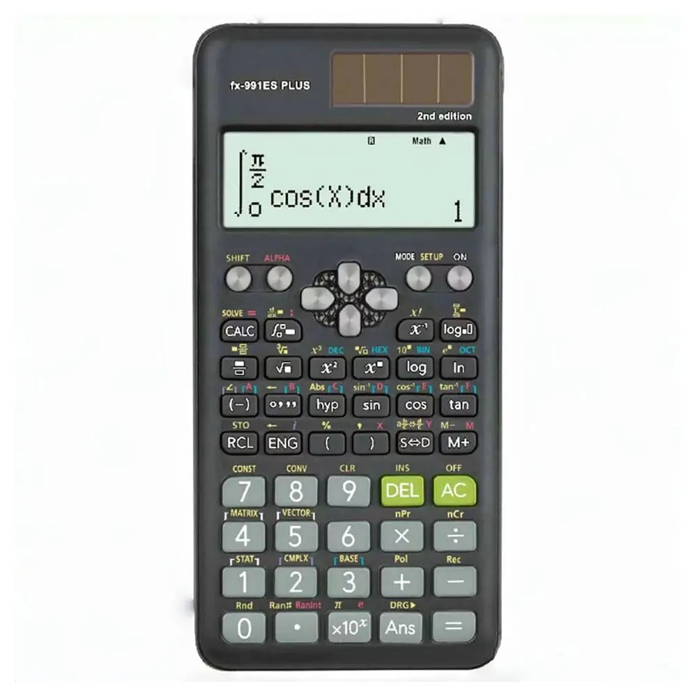 High-quality Plastic Math Calculator 2nd Edition Multi-Function Science Calculator Portable FX-991ES PLUS Multi-Function Calculator Shop