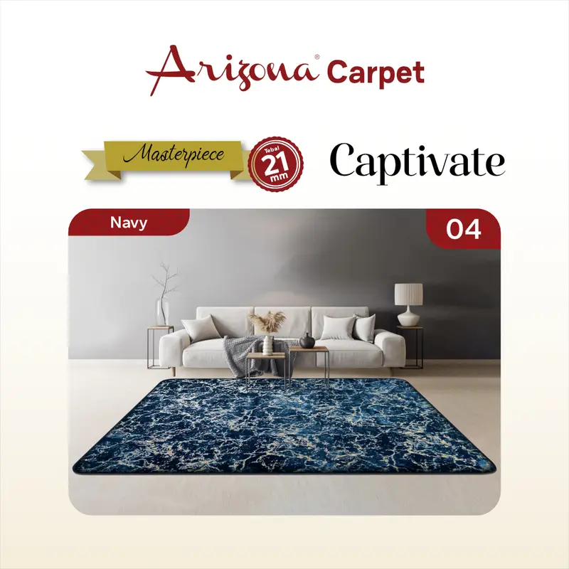 [190x270cm] Masterpiece Captivate Karpet Busa Malaysia Arizona Motif Lava Carpet 4